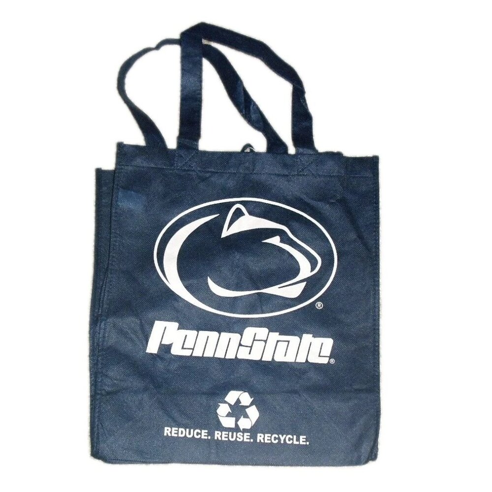 Penn State Nittany Lions Canvas Tote Bag 15 x 13 inches New Ncaa Blue White